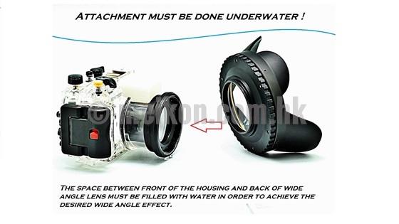Porta Lente A Cupola Grandangolare Per Underwater – Filetto 67mm, Correzione Ottica, Adatto Per Custodie Stagne