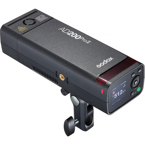 Flash Portatile Godox AD200 Pro II TTL 200Ws, GN52/60, HSS 1/8000s, Riciclo 0.01-1.8s, 2.4GHz Per Nikon Canon Sony Fujifilm Olympus