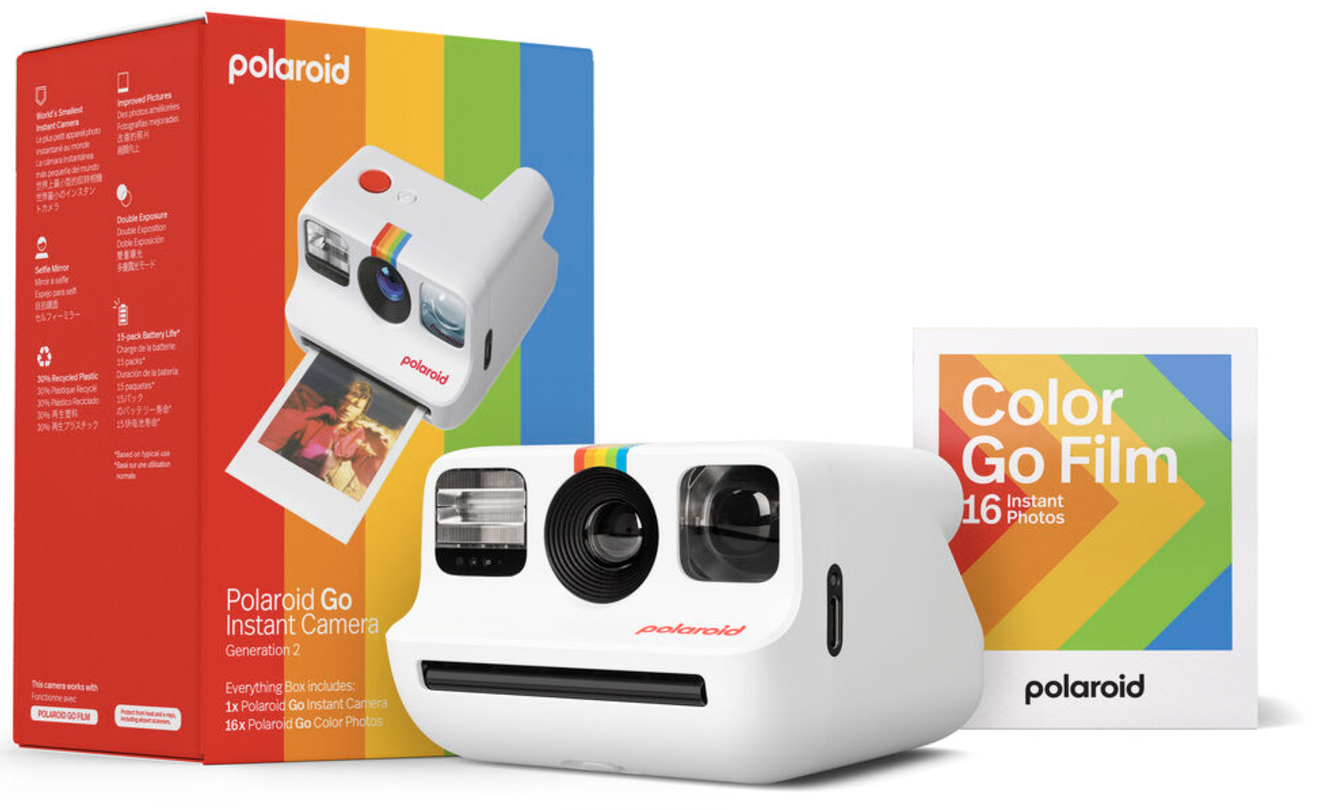 Nikon F2 PhotomicA、POLAROID COLOR PACK82 Polaroid Go Generation 2 Instant Film Camera Everything Box (White