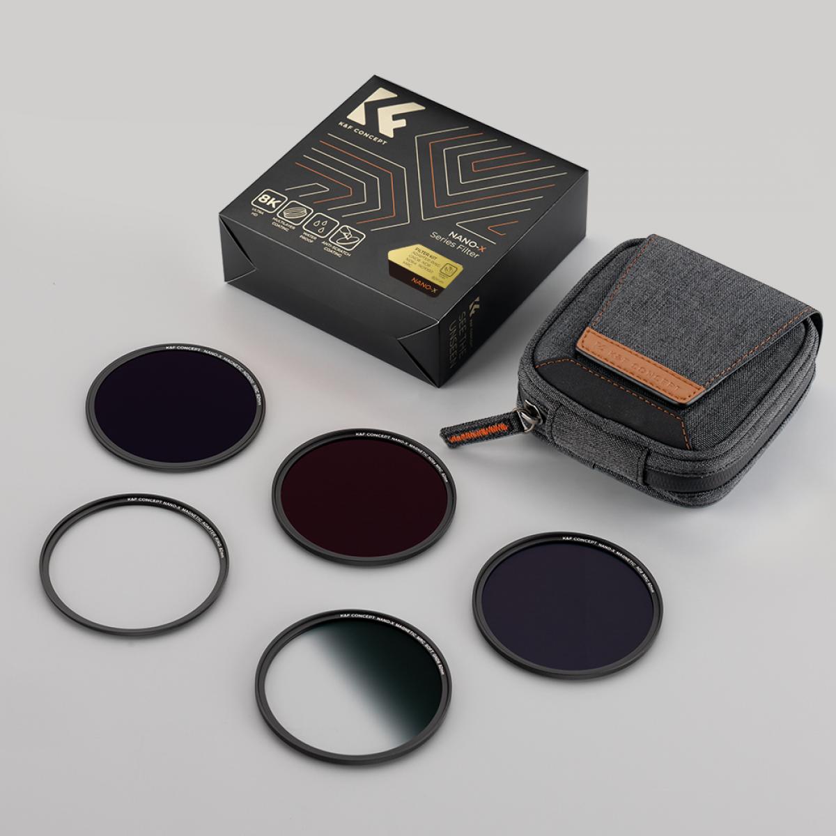 Filtro UV Magnetico K&F Concept 82mm – Sistema Nano-K Con Scambio Rapido, Vetro Ottico Con 18 Strati, Protezione Lenti E Anti-Vignettatura