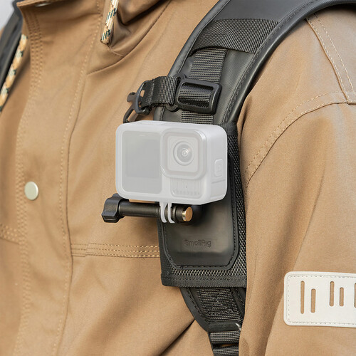 SmallRig 5721 Hook-and-Loop Backpack Strap Mount for Action Cameras ...