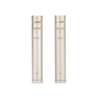 Rode NT5 MATCHED PAIR NT5 1/2 INCH STUDIO/LIVE CARDIOID CONDENSER MICROPHONES