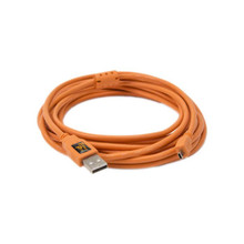 Tether Tools TetherPro USB 2.0 to Mini-B 8-Pin, 15' (4.6m), ORG