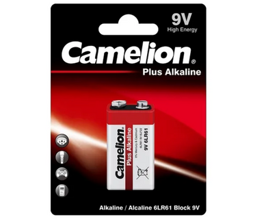 CAMELION PLUS ALKALINE 9V 1PK [OM12]