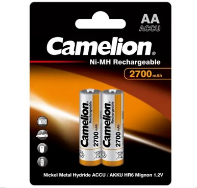 CAMELION RECHARGEABLE 2700MAH AA 2PK