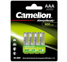 CAMELION ALWAYSREADY 900MAH AAA 4PK