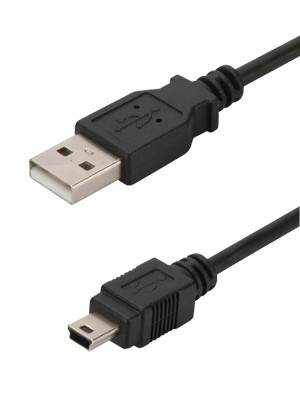 Digitus USB 2.0 Type A (M) to mini USB Type B (M) 1.8m Cable.