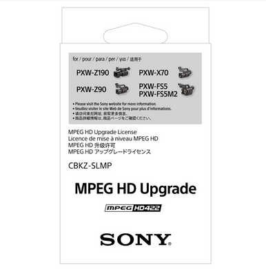 SONY CBKZSLMP FS5 MPEG HD 422 XDCAM CODEC