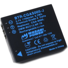 Wasabi Power Battery For Panasonic CGA-S005 Dmw-BCC12