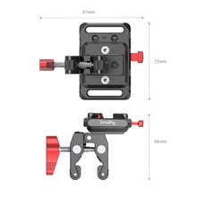 SmallRig 2989 Mini V-Lock Battery Plate with Claw-Shaped Clamp