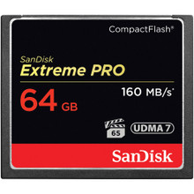 SanDisk Extreme Pro CF 64GB Memory Card (160MB/S)