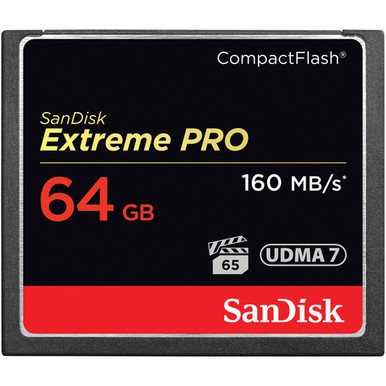 SanDisk Extreme Pro CF 64GB Memory Card (160MB/S)