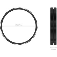 SmallRig Seamless Focus Gear Ring (72mm to 74mm)
