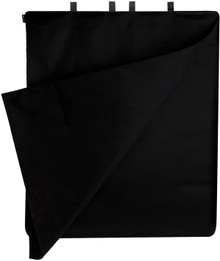 Selens Flag Frame with Double Layer Cloth Fabric 75 x 188cm (Black)