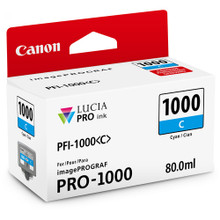 Canon Lucia Pro PFI-1000 Cyan Ink - 80ml