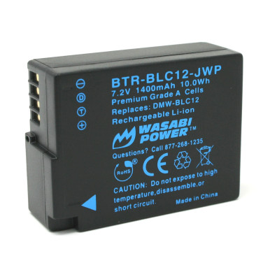 Wasabi Power Panasonic BLC12 Battery (Fully Decoded)