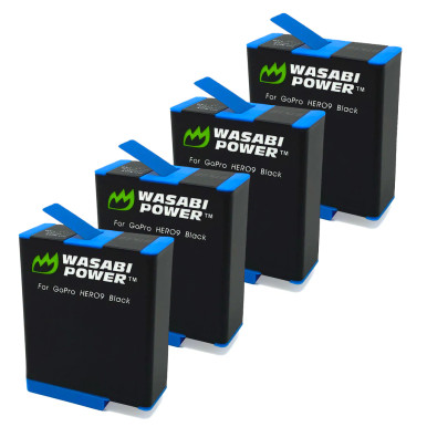 Wasabi Power GoPro HERO 12/11/10/9 Battery (4 Pack)