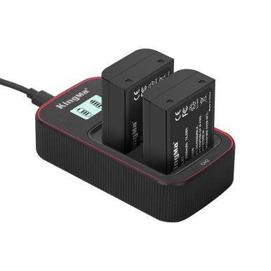 Kingma BLX1 2x Battery + Charger Kit for Olympus