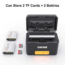 ZGCine Charging Case / Powerbank Bundle for Sony BX1 ZV-1 RX100 with 2x Batteries