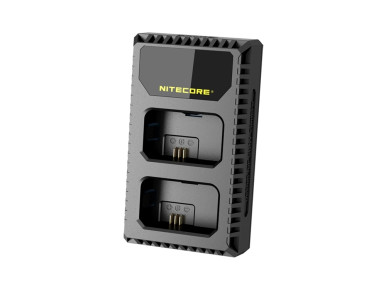 NITECORE USN1 USB Dual-Slot Charger for Sony NP-FW50 Batteries