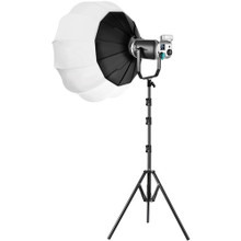 GVM-SD200D 200W High Power LED Spotlight Bi-Color with Lantern Softbox