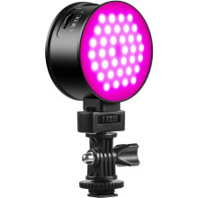 GVM 7SM Double-Sided Mini On-Camera Bicolor & RGB LED Video Light 2 Light Kit