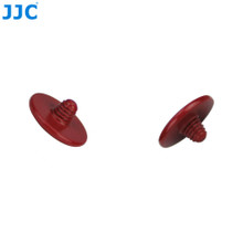 JJC Threaded & Convex Surface Soft Release Button - Dark Red (Size 10mm)