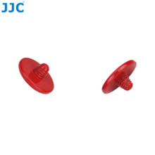 JJC Threaded & Convex Surface Soft Release Button - Bright Red (Size 10mm)