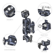 SmallRig Magic Arm with Dual Ball Heads (1/4" Screw and NATO Clamp) 3875