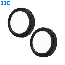 JJC RL Series Writable Rear Lens Cap for OLY./PAN. M4/3 (4-pack)mount