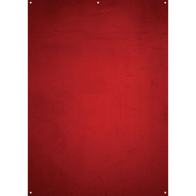 Westcott X-Drop Fabric Backdrop - Aged Red Wall (5' x 7')