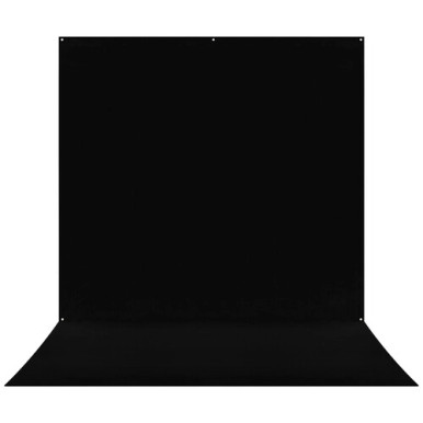 Westcott X-Drop Pro Wrinkle-Resistant Backdrop - Rich Black Sweep (8' x 13')