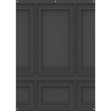 Westcott X-Drop Lightweight Canvas Backdrop - Dark Wall Molding (5' x 7')