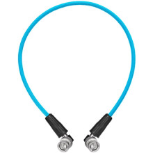 Kondor Blue 55cm (22") 12G SDI Right Angle Cable for 4K 60p Camera Monitors and Transmitters (Blue)