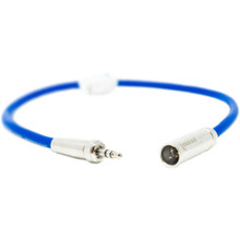 Kondor Blue Mini XLR to 3.5mm Locking Screw Mini Plug for Lavalier Mics and BMPCC 4K/6K - Blue