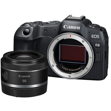 Canon EOS R8 with RF 50mm Lens Kit + BONUS Adobe Subscription