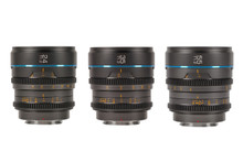 SIRUI Nightwalker Series SIRUI 24, 35&55mm T1.2 S35 Manual Focus Cine Lens Bundle (X Mount, Gun Metal Gray)