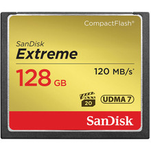 SanDisk Extreme CF 128GB Memory Card (120MB/S)
