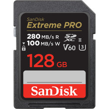 SanDisk 128GB Extreme PRO UHS-II SDXC Memory Card V60
