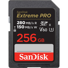 SanDisk 256GB Extreme PRO UHS-II SDXC Memory Card V60