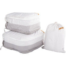 PGYTECH Clothes Storage Packing Cube Set (Shell White and Oatmeal Gray)