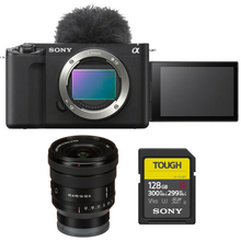 Sony ZV-E1 Mirrorless Camera with 16-35mm f/4 G Lens and 128GB V90 Memory Card KIT + Lens Bundle Discount and Trade-in Bonus