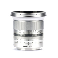 NiSi 15mm f/4 Sunstar Super Wide Angle Full Frame ASPH Lens in Silver (Canon RF Mount)