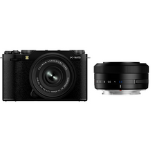 FUJIFILM X-M5 Mirrorless Camera with XC 15-45mm and TTArtisan 27mm f/2.8 Lens (Black)