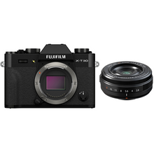 FUJIFILM X-T30 II Mirrorless Camera with XF 27mm f/2.8 R WR Lens (Black)