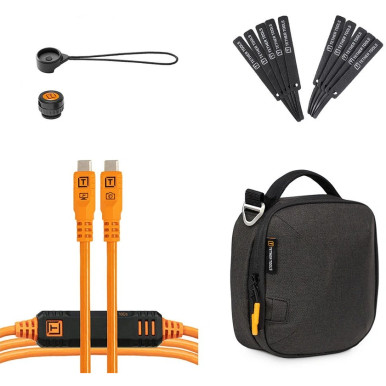 Tether Tools TetherPro Optima 10G Starter Tethering Kit (4.6m, High-Visibility Orange)
