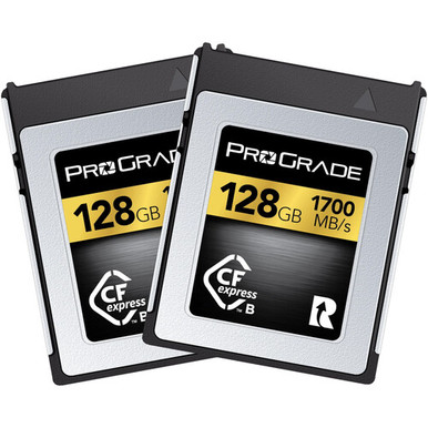 Prograde Digital Gold Series 128GB CFexpress Type-B 2.0 Memory Card (2-Pack)