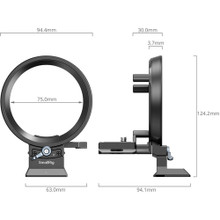 SmallRig 4702 Rotatable Horizontal-to-Vertical Mount Plate Kit for Panasonic Lumix S5 II, S5 IIX & G9 II