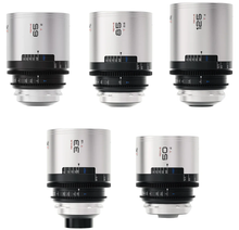 BLAZAR LENS Remus 1.5x Full-Frame Anamorphic 33, 50, 65, 85, and 125mm 5-Lens Set (ARRI PL, Silver Flare)