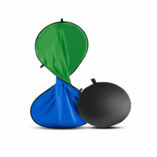 Fotobestway Reversible Collapsible Background 150x200cm (Cotton, Blue/Green)